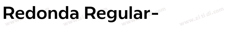 Redonda Regular字体转换